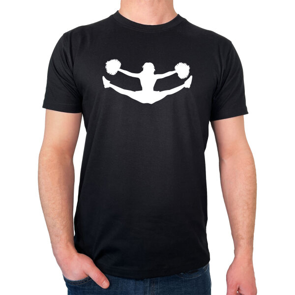 Herren T-Shirt Cheerleader Silhouette