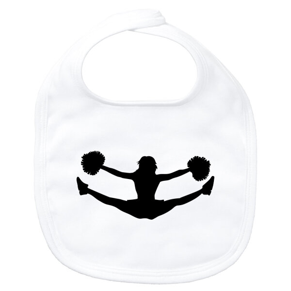 Baby Lätzchen Cheerleader Silhouette