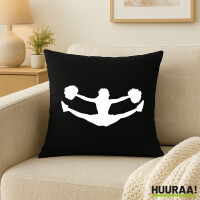 Kissen Cheerleader Silhouette 40x40cm