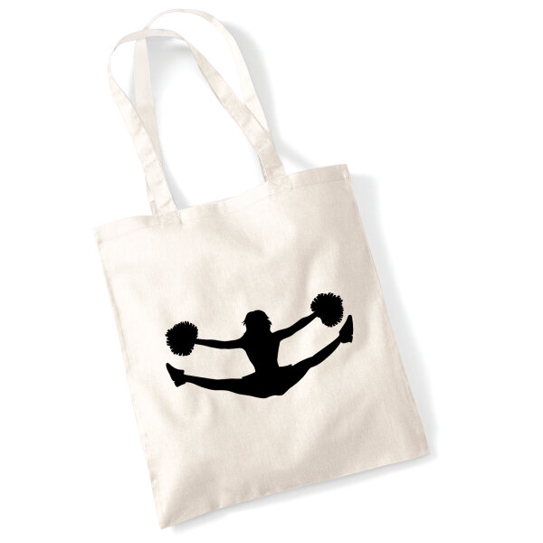 Jutebeutel Cheerleader Silhouette 10 Liter