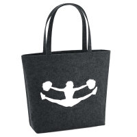 Filzshopper Cheerleader Silhouette 22 Liter Filztasche