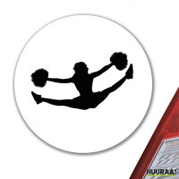 Aufkleber Cheerleader Silhouette 10cm Sticker