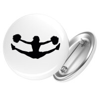 Button Cheerleader Silhouette