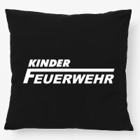 Kissen Kinder Feuerwehr Schriftzug 40x40cm