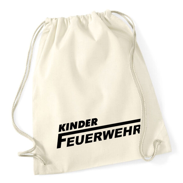 Turnbeutel Kinder Feuerwehr Schriftzug 12 Liter
