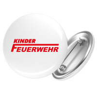 Button Kinder Feuerwehr Schriftzug