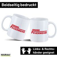 Kaffeetasse Jugend Feuerwehr Schriftzug 330ml