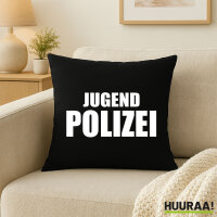 Kissen Jugend Polizei Schriftzug 40x40cm
