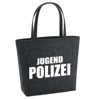 Filzshopper Jugend Polizei Schriftzug 22 Liter Filztasche