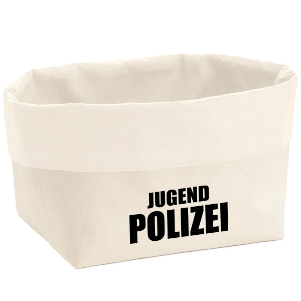 Organizer Jugend Polizei Schriftzug Aufbewahrungskorb