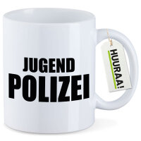 Kaffeetasse Jugend Polizei Schriftzug 330ml