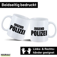 Kaffeetasse Jugend Polizei Schriftzug 330ml
