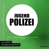 Aufkleber Jugend Polizei Schriftzug 10cm Sticker
