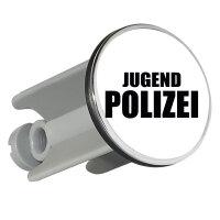 Waschbeckenstöpsel Jugend Polizei Schriftzug 4cm...