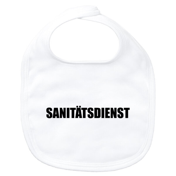 Baby Lätzchen Sanitätsdienst Schriftzug