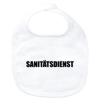 Baby Lätzchen Sanitätsdienst Schriftzug