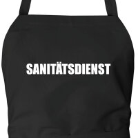 Schürze Sanitätsdienst Schriftzug