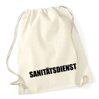 Turnbeutel Sanitätsdienst Schriftzug 12 Liter
