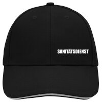Cappy Mütze Sanitätsdienst Schriftzug