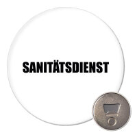 Magnet Sanitätsdienst Schriftzug 59mm Kühlschrankmagnet Flaschenöffner