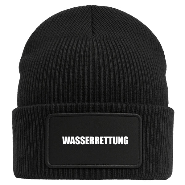 Beanie Wasserrettung Schriftzug Black Mütze
