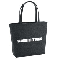 Filzshopper Wasserrettung Schriftzug 22 Liter Filztasche