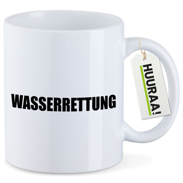 Kaffeetasse Wasserrettung Schriftzug 330ml