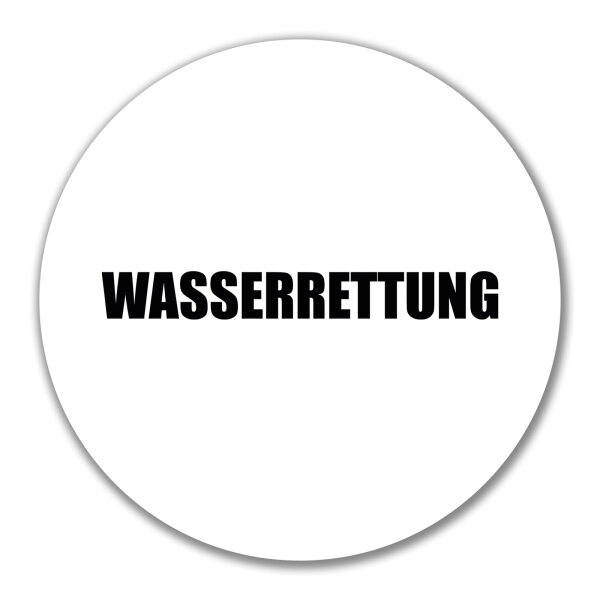 Aufkleber Wasserrettung Schriftzug 10cm Sticker