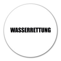 Aufkleber Wasserrettung Schriftzug 10cm Sticker