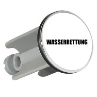 Waschbeckenstöpsel Wasserrettung Schriftzug 4cm...