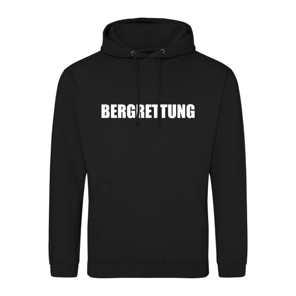 Unisex Hoodie Bergrettung Schriftzug Größe S-3XL
