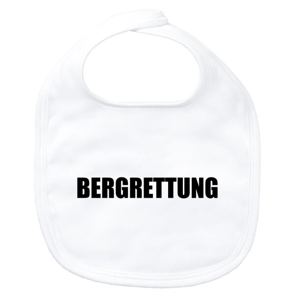 Baby Lätzchen Bergrettung Schriftzug