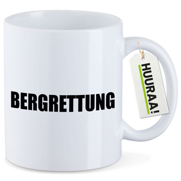 Kaffeetasse Bergrettung Schriftzug 330ml