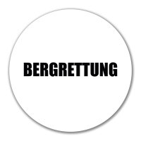 Aufkleber Bergrettung Schriftzug 10cm Sticker