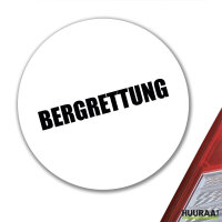 Aufkleber Bergrettung Schriftzug 10cm Sticker