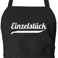 Schürze Einzelstück Schriftzug