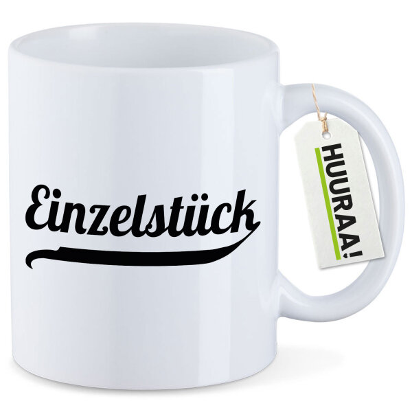 Kaffeetasse Einzelstück Schriftzug 330ml