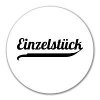 Aufkleber Einzelstück Schriftzug 10cm Sticker