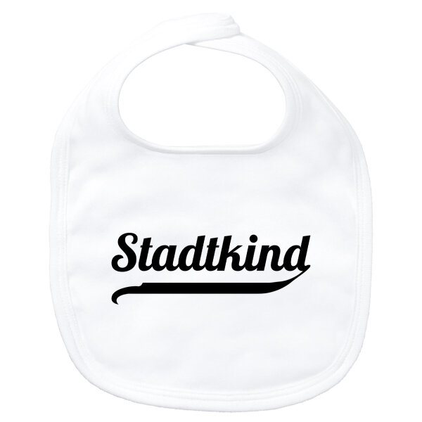 Baby Lätzchen Stadtkind Schriftzug