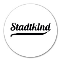 Aufkleber Stadtkind Schriftzug 10cm Sticker