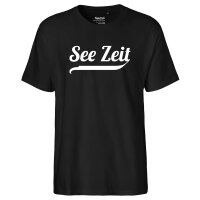 Herren T-Shirt See Zeit Schriftzug Größe S-3XL