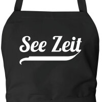 Schürze See Zeit Schriftzug