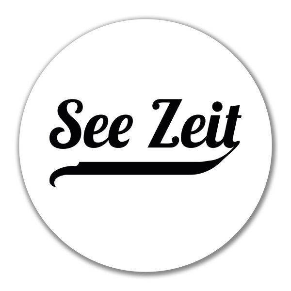 Aufkleber See Zeit Schriftzug 10cm Sticker