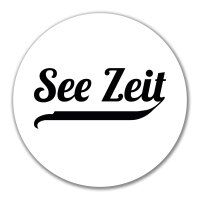 Aufkleber See Zeit Schriftzug 10cm Sticker