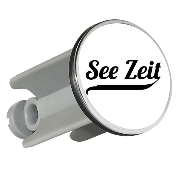 Waschbeckenstöpsel See Zeit Schriftzug 4cm Abflussstopfen