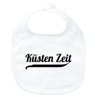 Baby Lätzchen Küsten Zeit Schriftzug