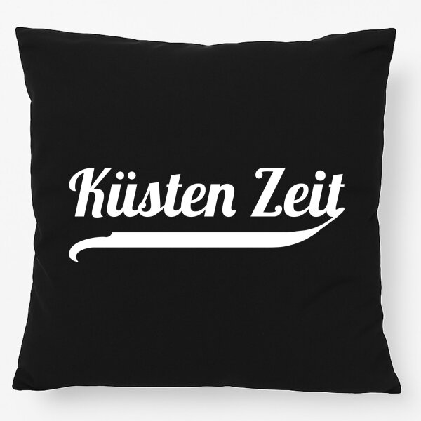 Kissen Küsten Zeit Schriftzug 40x40cm