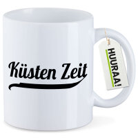 Kaffeetasse Küsten Zeit Schriftzug 330ml