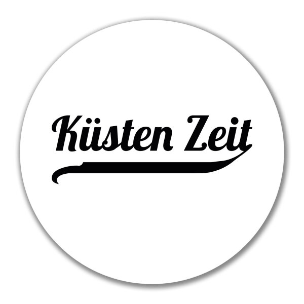 Aufkleber Küsten Zeit Schriftzug 10cm Sticker
