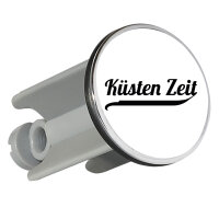 Waschbeckenstöpsel Küsten Zeit Schriftzug 4cm...